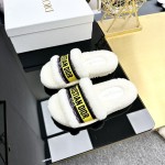 Dior Autumn/Winter New Wool Slippers