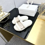 Dior Autumn/Winter New Wool Slippers