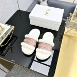 Dior Autumn/Winter New Wool Slippers