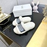 Dior Autumn/Winter New Wool Slippers