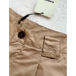 Prada equestrian knight logo embroidered cotton work shorts