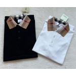 Burberry's New Logo Personality Pattern Collar Cotton Polo Shirt