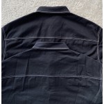 Prada Iron Brand Elastic Cotton Shirt Top Coat