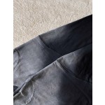 Prada triangular patch embroidered gradient round neck sweater