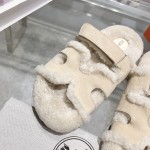 Hermes full leather wool style flat bottomed wool mop