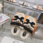 Hermes full leather wool style flat bottomed wool mop