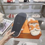 Hermes full leather wool style flat bottomed wool mop