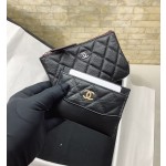 CHANEL Classic Wandering Bag Series Fetal Cowhide Colored Card Bag wallet 84386