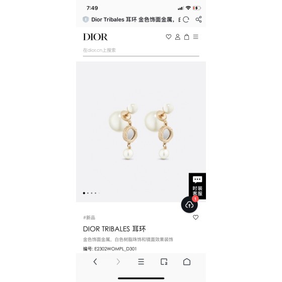 Dior earrings