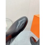 Hermes series cowhide knight boots
