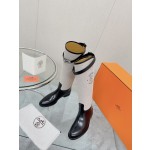 Hermes series cowhide knight boots