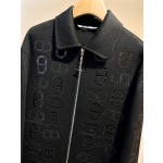 Hermes cashmere coat in black, white, and coffee (consult customer service to confirm the size before placing a custom order)