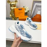 Louis Vuitton Run 55 sneaker with patchwork mesh fabric