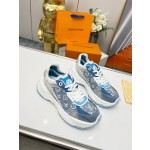 Louis Vuitton Run 55 sneaker with patchwork mesh fabric
