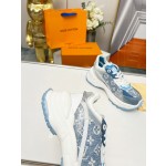 Louis Vuitton Run 55 sneaker with patchwork mesh fabric