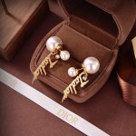 Dior stud earrings