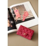 𝐂𝐇𝐀𝐍𝐄𝐋 Cf Classic Small Ball Pattern Zero Wallet Small Card Bag Back Small Insert Pocket Style