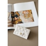 𝐂𝐇𝐀𝐍𝐄𝐋 Cf Classic Small Ball Pattern Zero Wallet Small Card Bag Back Small Insert Pocket Style