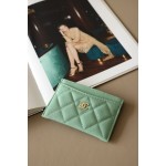 𝐂𝐇𝐀𝐍𝐄𝐋 Classic One Piece Small Card Bag HAAS Cowhide Ball Pattern