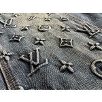 Louis Vuitton 3D Embossed Denim Pants
