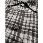 Louis Vuitton Letter Plaid Long Polo Coat