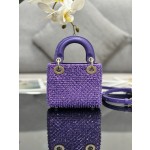 Dior Lady Mini Embroidery Colorful Bead Diamond Model: S0856