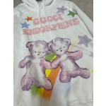 GUCCI French Dopamine Painted Little Bear Letter Printed Hoodie