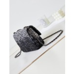 CHANEL 23C Beaded Light Yellow CF Sequin Bag Model AS3965