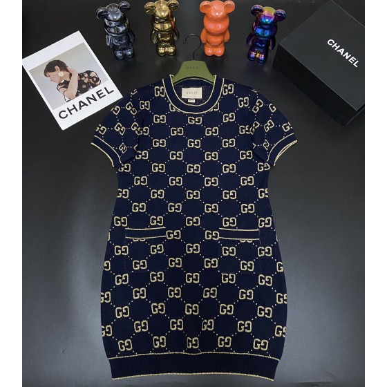 GUCCI knitted short sleeved skirt