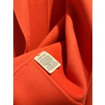 Hermes cashmere coat black, white, orange yellow (consult customer service to confirm size before placing an order)