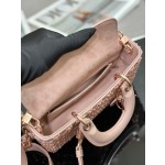 Dior 22 horizontal embroidery half pearl rose gold model: M0613