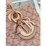 Dior 22 horizontal embroidery half pearl rose gold model: M0613