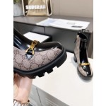 Gucci Vintage British Front Metal Logo Decorative Boots