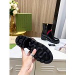 Gucci Vintage British Front Metal Logo Decorative Boots