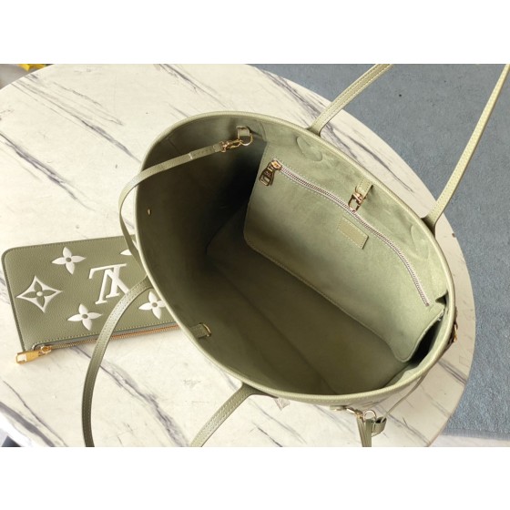 𝐋𝐎𝐔𝐈𝐒𝐕𝐔𝐈𝐓𝐓𝐎𝐍 M46649 New Grass Green This Neverfull Medium Handbag