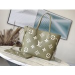 𝐋𝐎𝐔𝐈𝐒𝐕𝐔𝐈𝐓𝐓𝐎𝐍 M46649 New Grass Green This Neverfull Medium Handbag