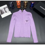 Prada zippered cardigan