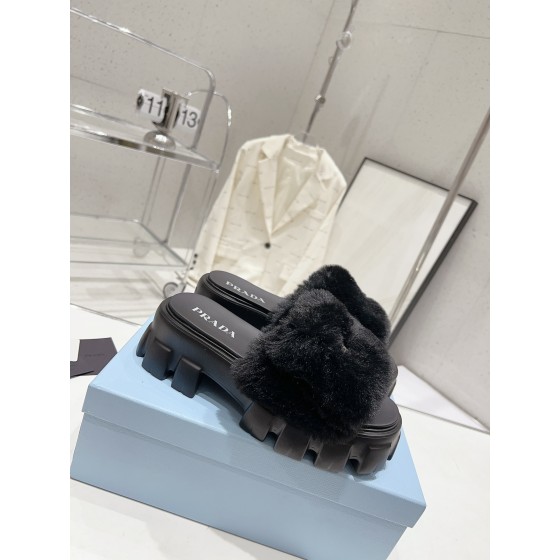 Prada Autumn/Winter Plush Slippers Collection