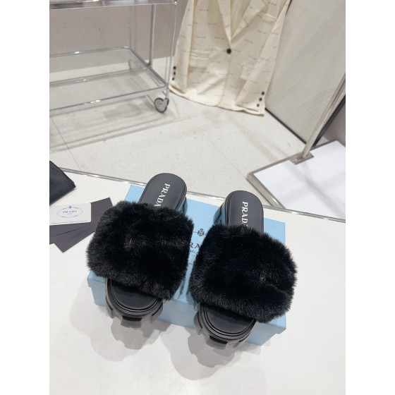 Prada Autumn/Winter Plush Slippers Collection