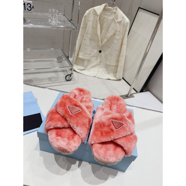 Prada Autumn/Winter Plush Slippers Collection