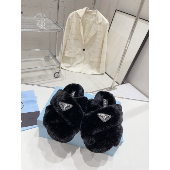 Prada Autumn/Winter Plush Slippers Collection