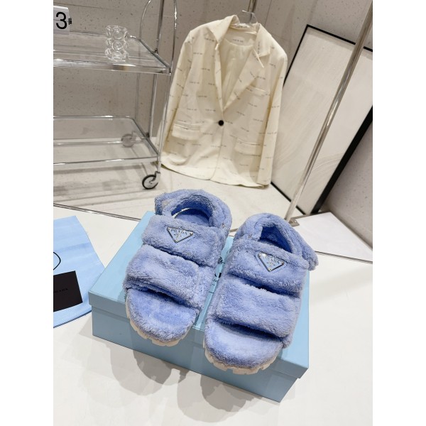 Prada Autumn/Winter Plush Slippers Collection