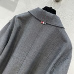 Thom Browne British style grey wool worsted jacket