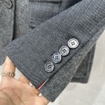 Thom brown casual set grey mixed wool suit jacket