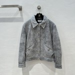Chanel Medieval Set Lapel Leather Jacket Coat