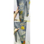 Louis Vuitton Pumpkin Pattern AOP Calf Jeans