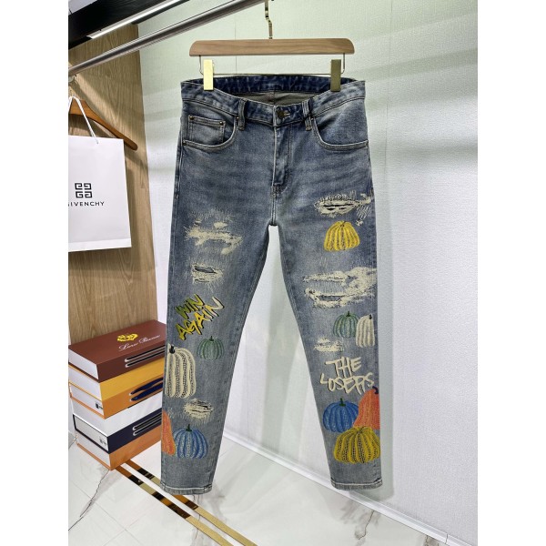 Louis Vuitton Pumpkin Pattern AOP Calf Jeans
