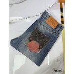Louis Vuitton Back Pocket Pumpkin Pattern Jeans