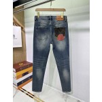 Louis Vuitton Back Pocket Pumpkin Pattern Jeans