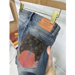 Louis Vuitton Back Pocket Pumpkin Pattern Jeans